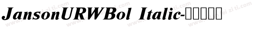 JansonURWBol Italic字体转换